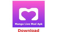 Aplikasi Mango Live Mod Apk Ungu Unlimited Gold, Diamond & Room