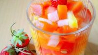 Minuman buah sehat segar naga buka puasa resep ide