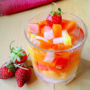 Minuman buah sehat segar naga buka puasa resep ide