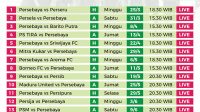 Jadwal Siaran Langsung Persebaya vs Persija di Liga 1