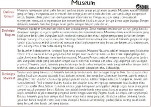 Jenis kalimat dalam teks laporan hasil observasi yang digunakan untuk memberikan suatu penjelasan objek disebut