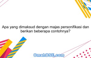 Apakah yang dimaksud dengan majas personifikasi