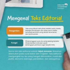 Sebutkan struktur teks editorial