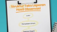 Jenis kalimat dalam teks laporan hasil observasi yang digunakan untuk memberikan suatu penjelasan objek disebut