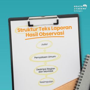 Jenis kalimat dalam teks laporan hasil observasi yang digunakan untuk memberikan suatu penjelasan objek disebut